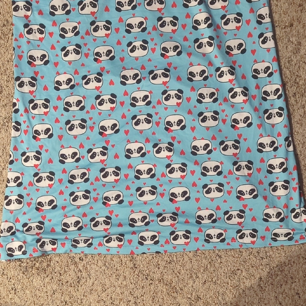 Charming Panda Print Chemise in Blue - Picture 5 of 10